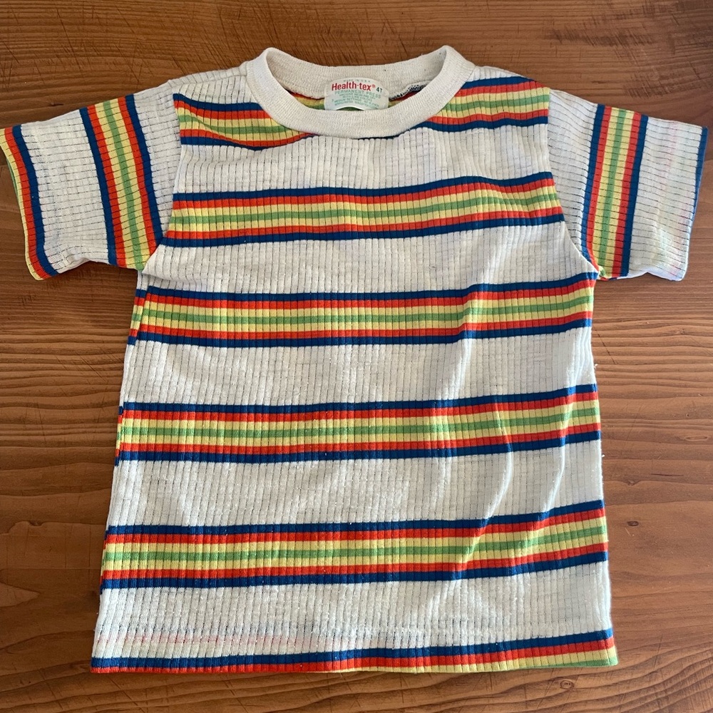80’a retro striped shirt